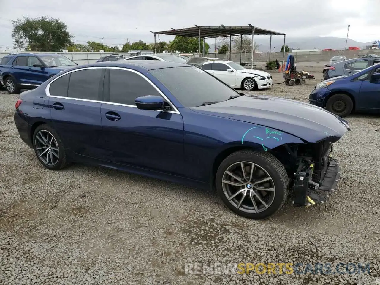 4 fotografías del automóvil dañado 3MW5R1J07L8B14133 BMW 3 SERIES 2020