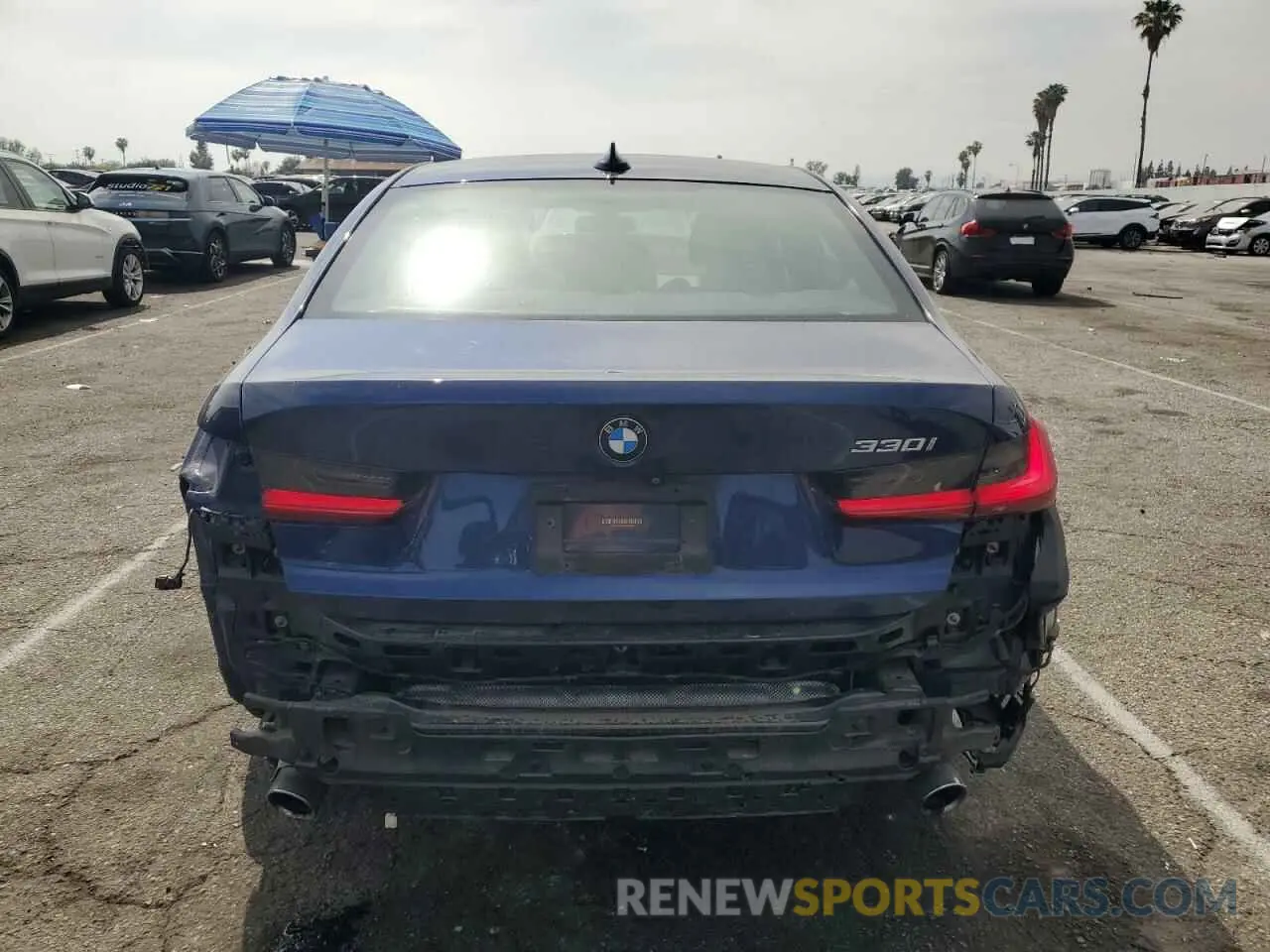 6 fotografías del automóvil dañado 3MW5R1J08L8B29286 BMW 3 SERIES 2020