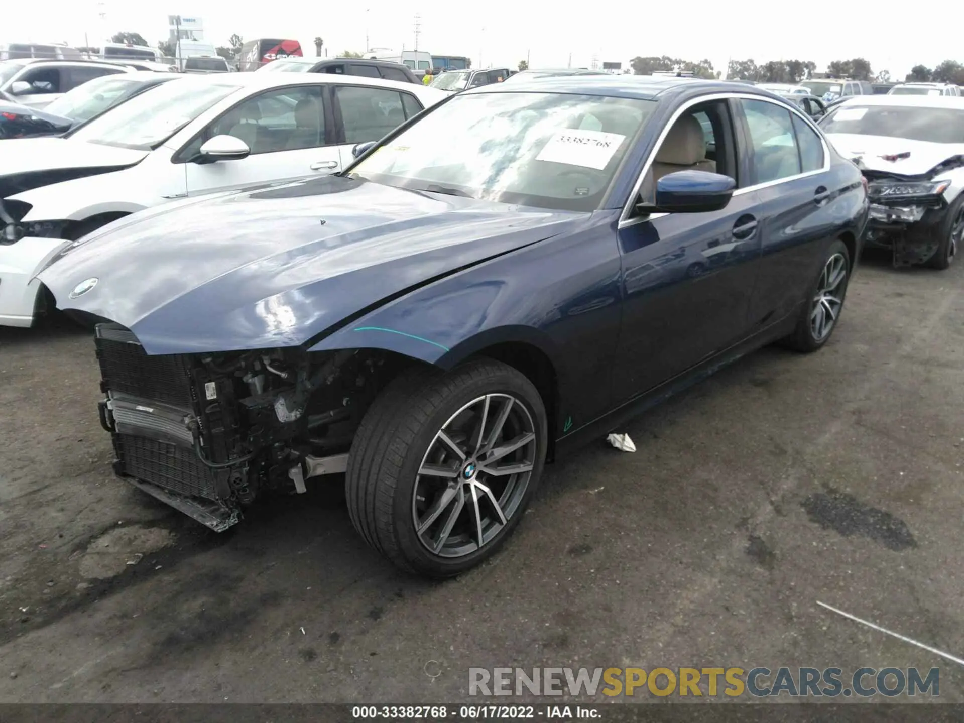 2 fotografías del automóvil dañado 3MW5R1J0XL8B14143 BMW 3 SERIES 2020