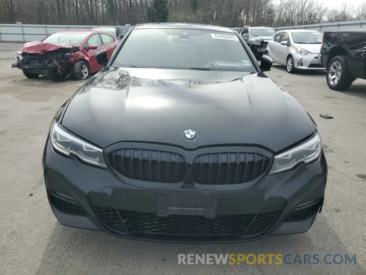 5 fotografías del automóvil dañado 3MW5R7J00L8B03977 BMW 3 SERIES 2020