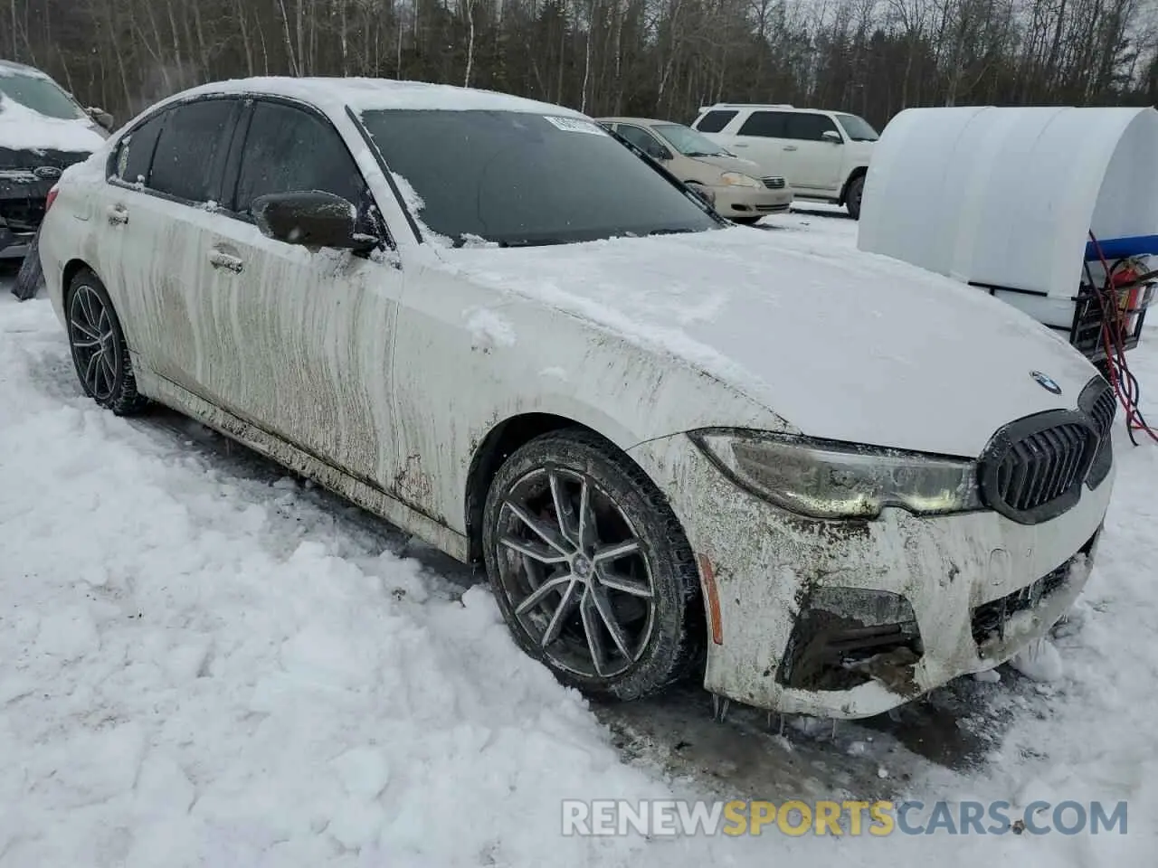 4 fotografías del automóvil dañado 3MW5R7J00L8B12632 BMW 3 SERIES 2020