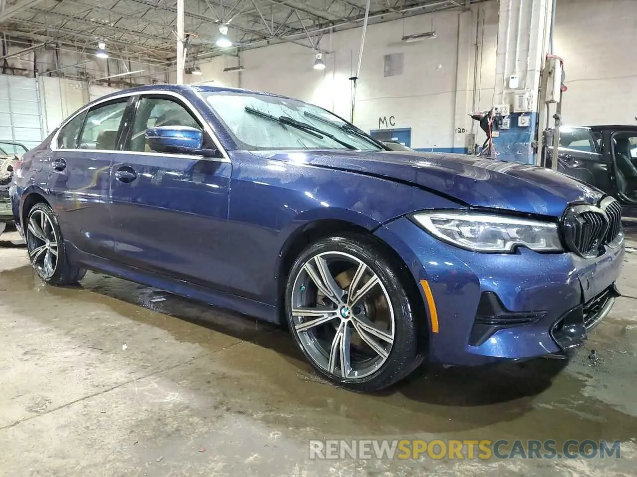 4 fotografías del automóvil dañado 3MW5R7J00L8B13201 BMW 3 SERIES 2020