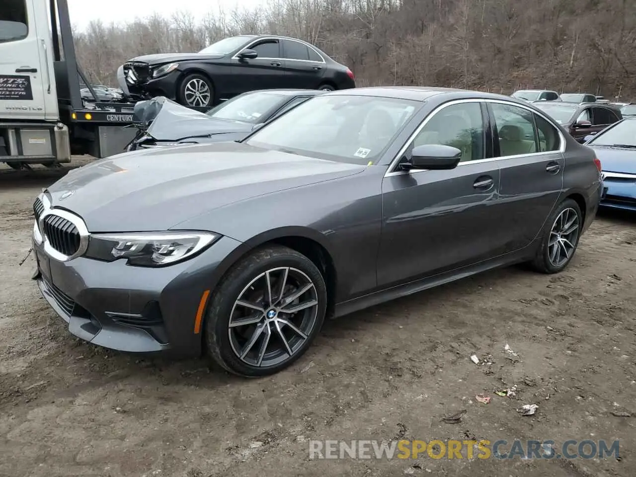 1 fotografías del automóvil dañado 3MW5R7J00L8B33206 BMW 3 SERIES 2020