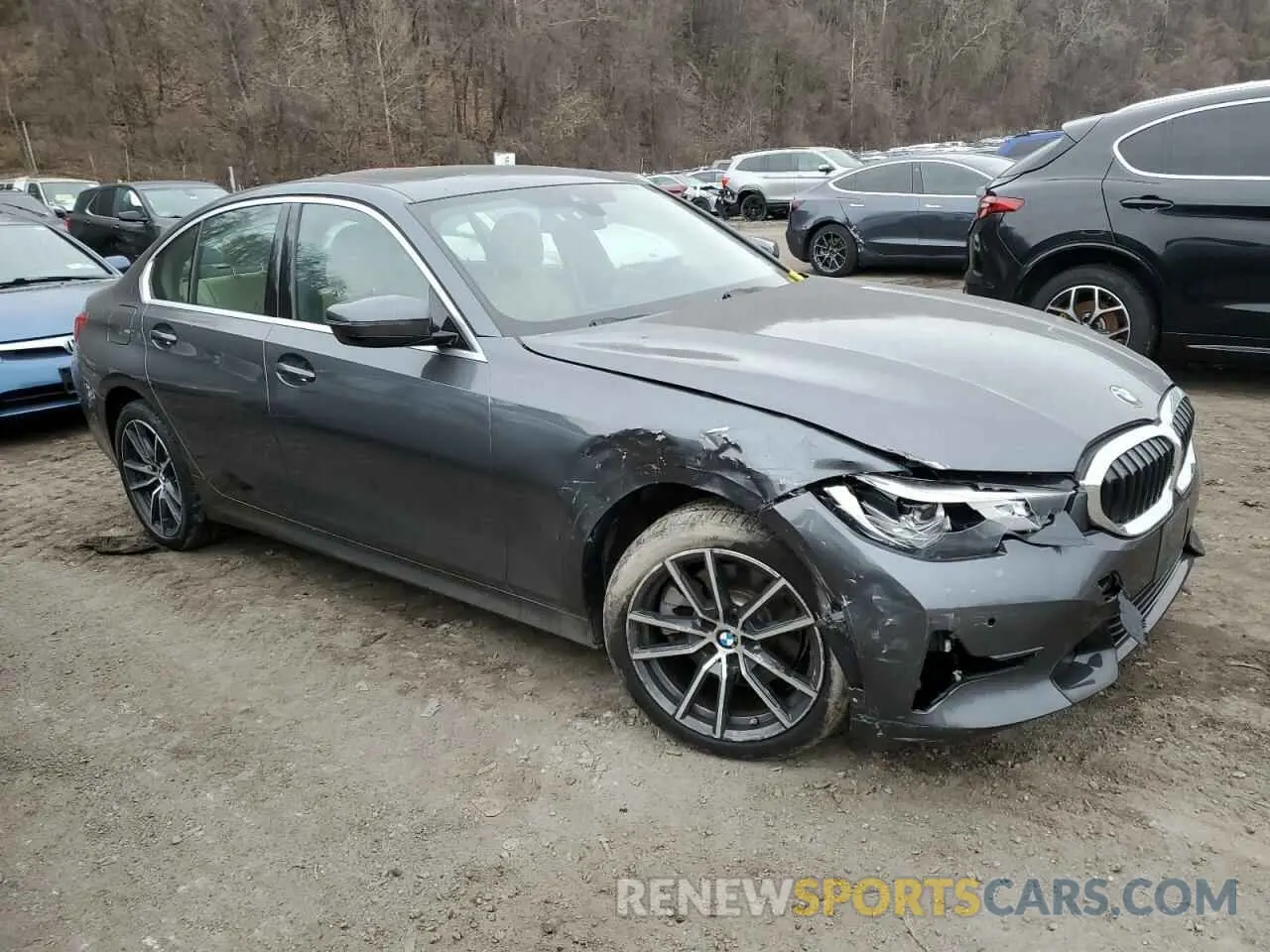 4 fotografías del automóvil dañado 3MW5R7J00L8B33206 BMW 3 SERIES 2020