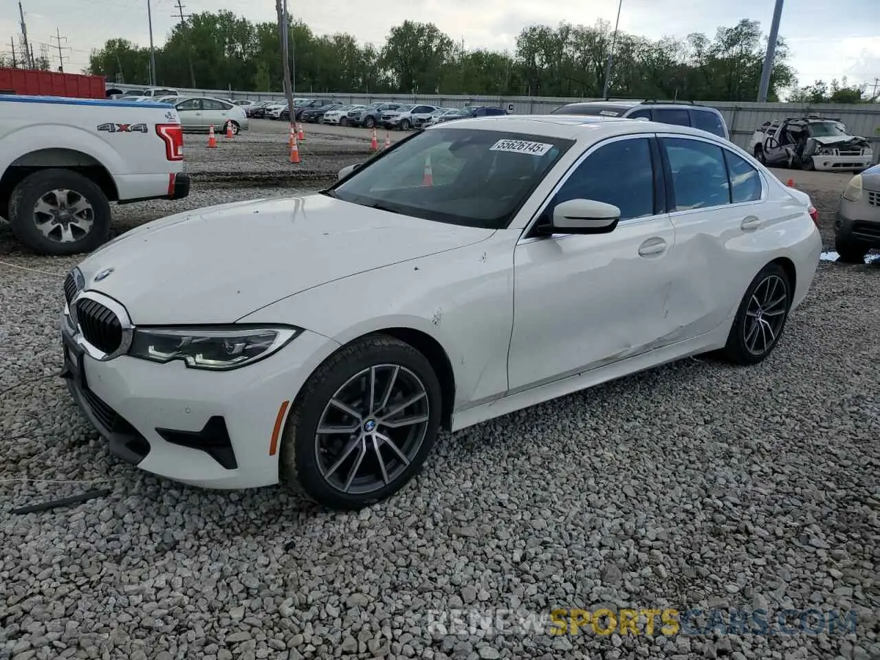 1 fotografías del automóvil dañado 3MW5R7J01L8B17838 BMW 3 SERIES 2020