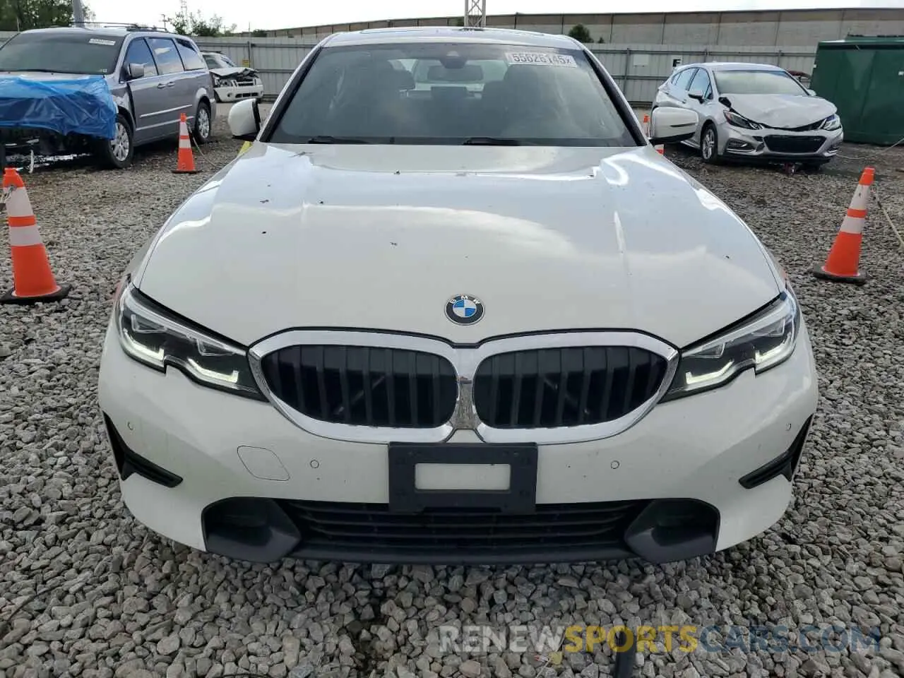 5 fotografías del automóvil dañado 3MW5R7J01L8B17838 BMW 3 SERIES 2020