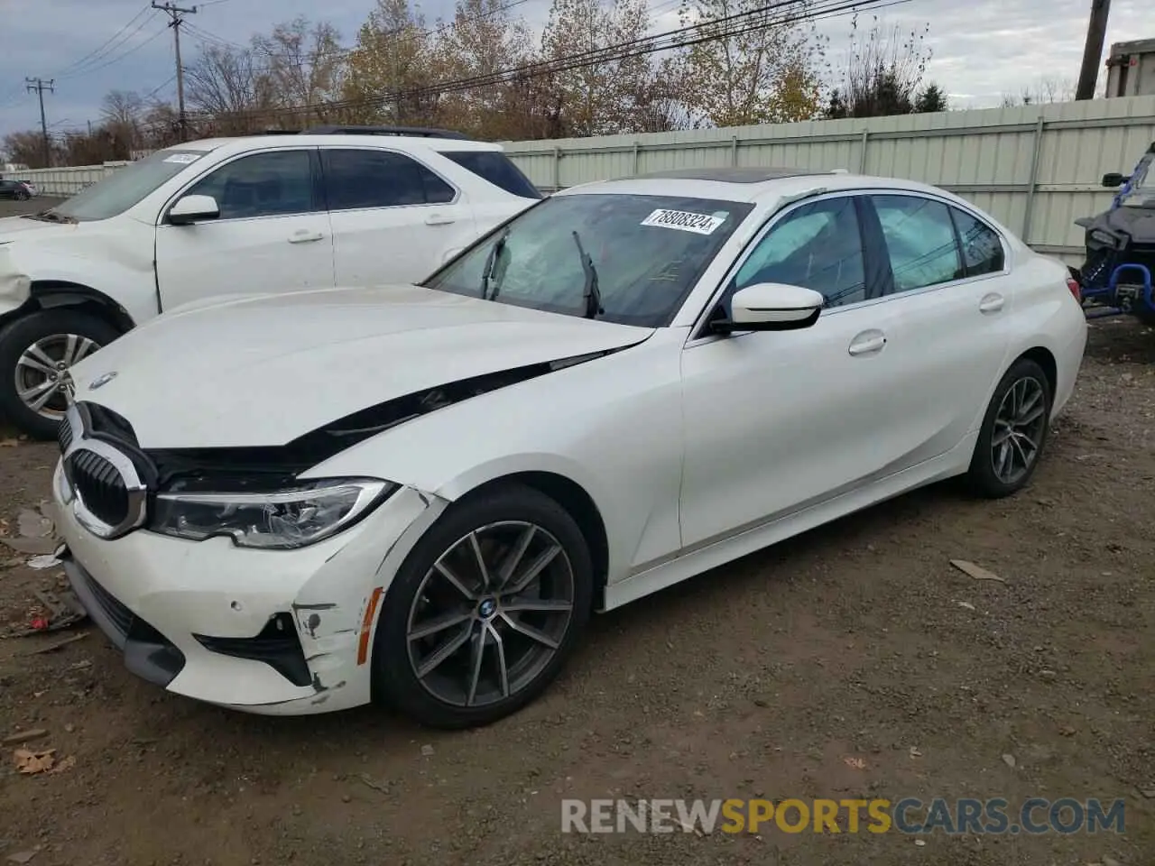 1 fotografías del automóvil dañado 3MW5R7J01L8B31559 BMW 3 SERIES 2020