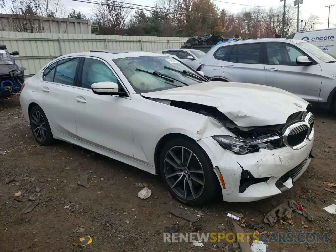 4 fotografías del automóvil dañado 3MW5R7J01L8B31559 BMW 3 SERIES 2020
