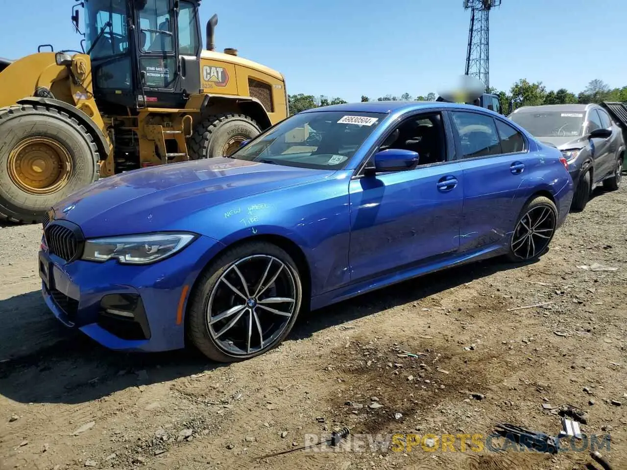 1 fotografías del automóvil dañado 3MW5R7J01L8B32453 BMW 3 SERIES 2020