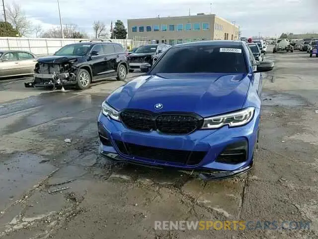 14 fotografías del automóvil dañado 3MW5R7J02L8B06928 BMW 3 SERIES 2020