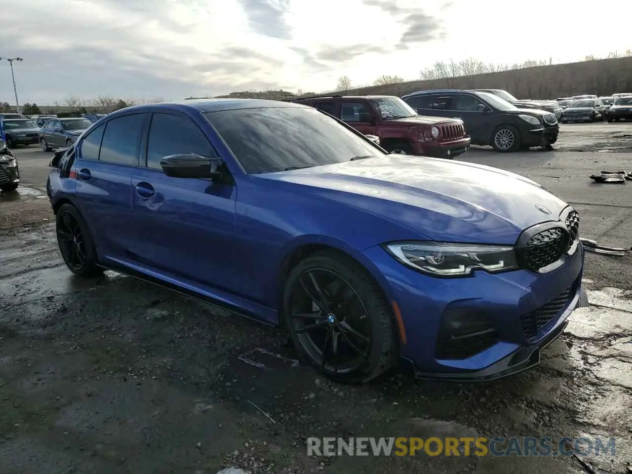 4 fotografías del automóvil dañado 3MW5R7J02L8B06928 BMW 3 SERIES 2020