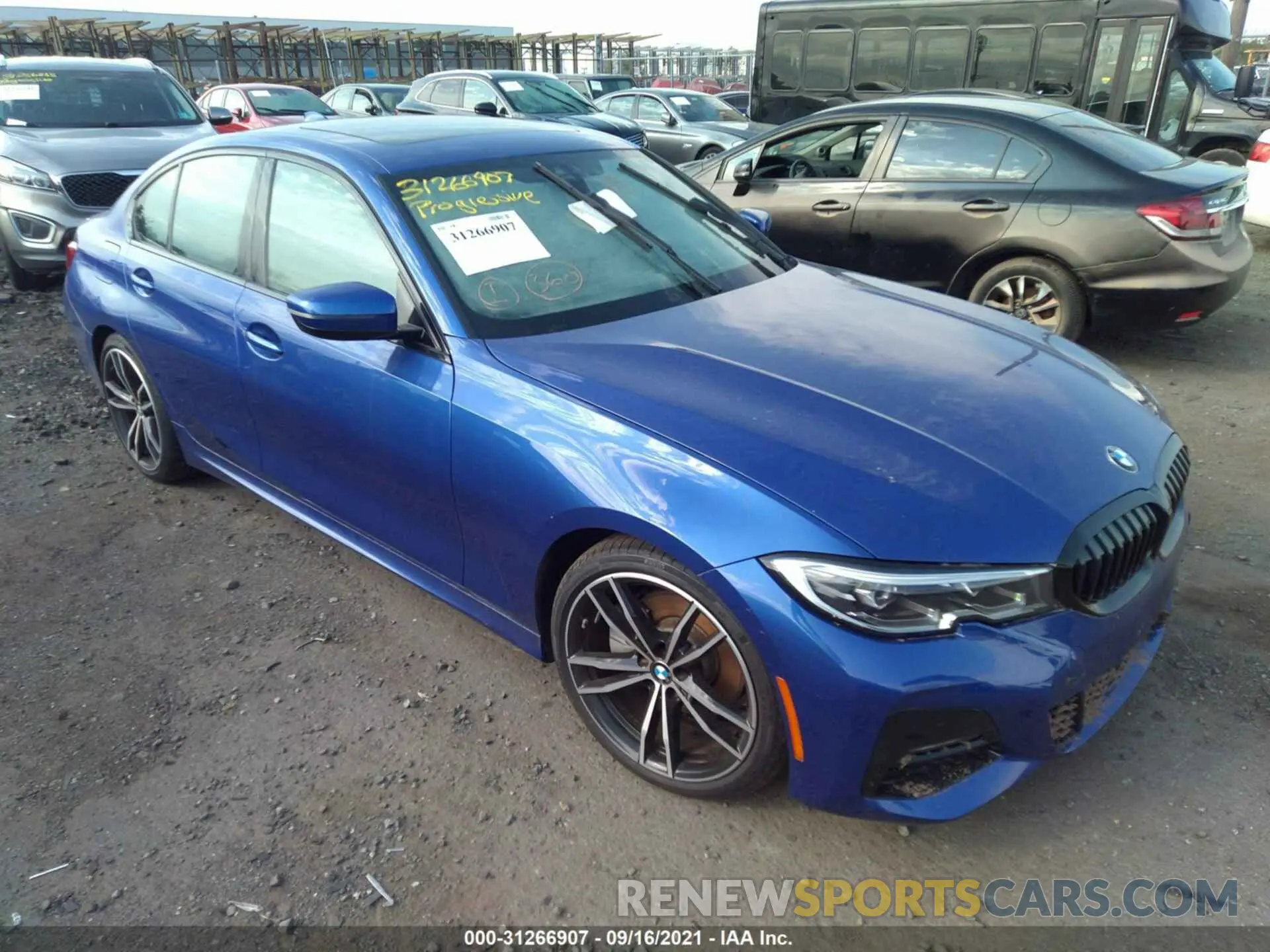 1 fotografías del automóvil dañado 3MW5R7J02L8B16424 BMW 3 SERIES 2020