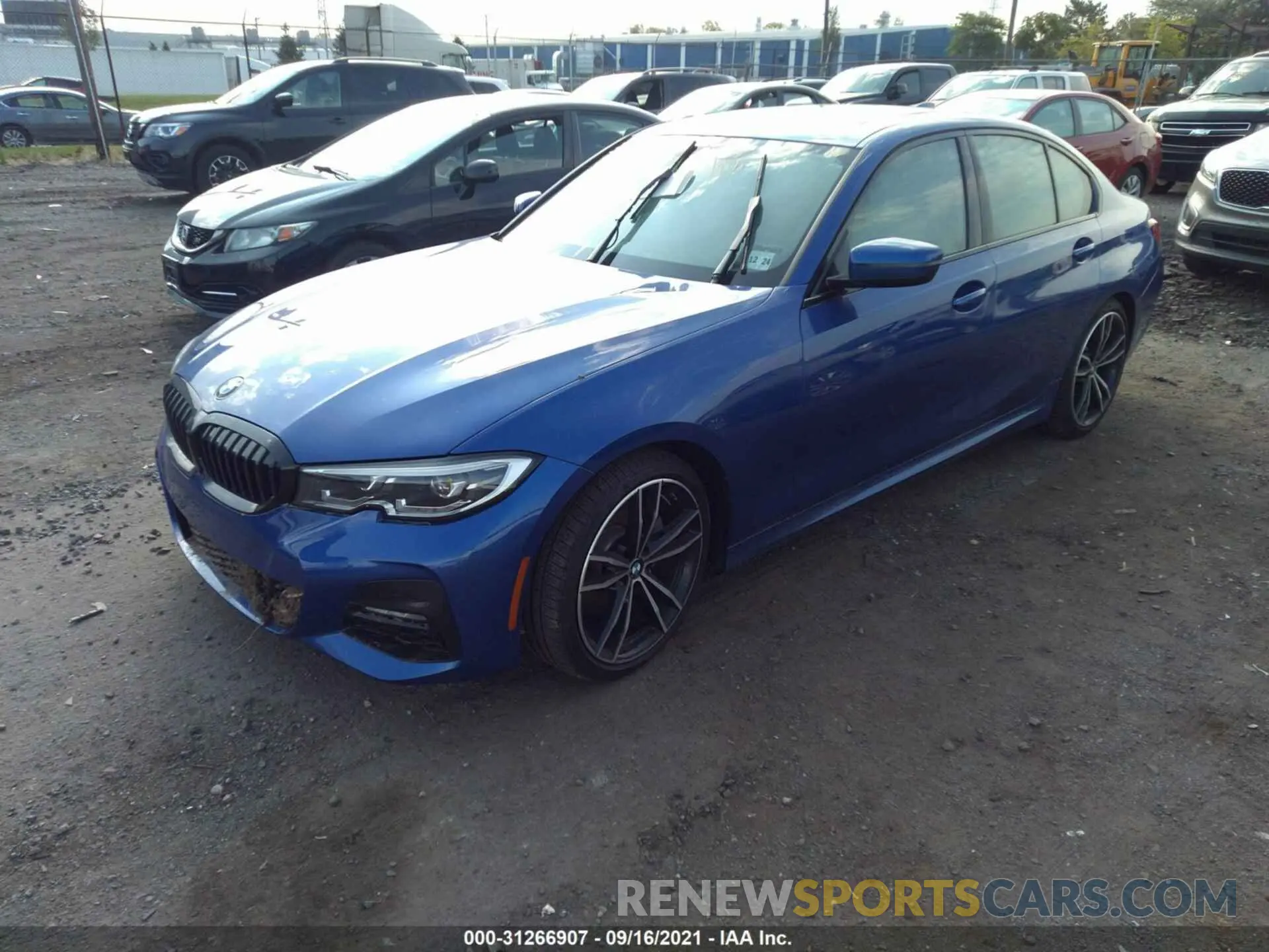 2 fotografías del automóvil dañado 3MW5R7J02L8B16424 BMW 3 SERIES 2020