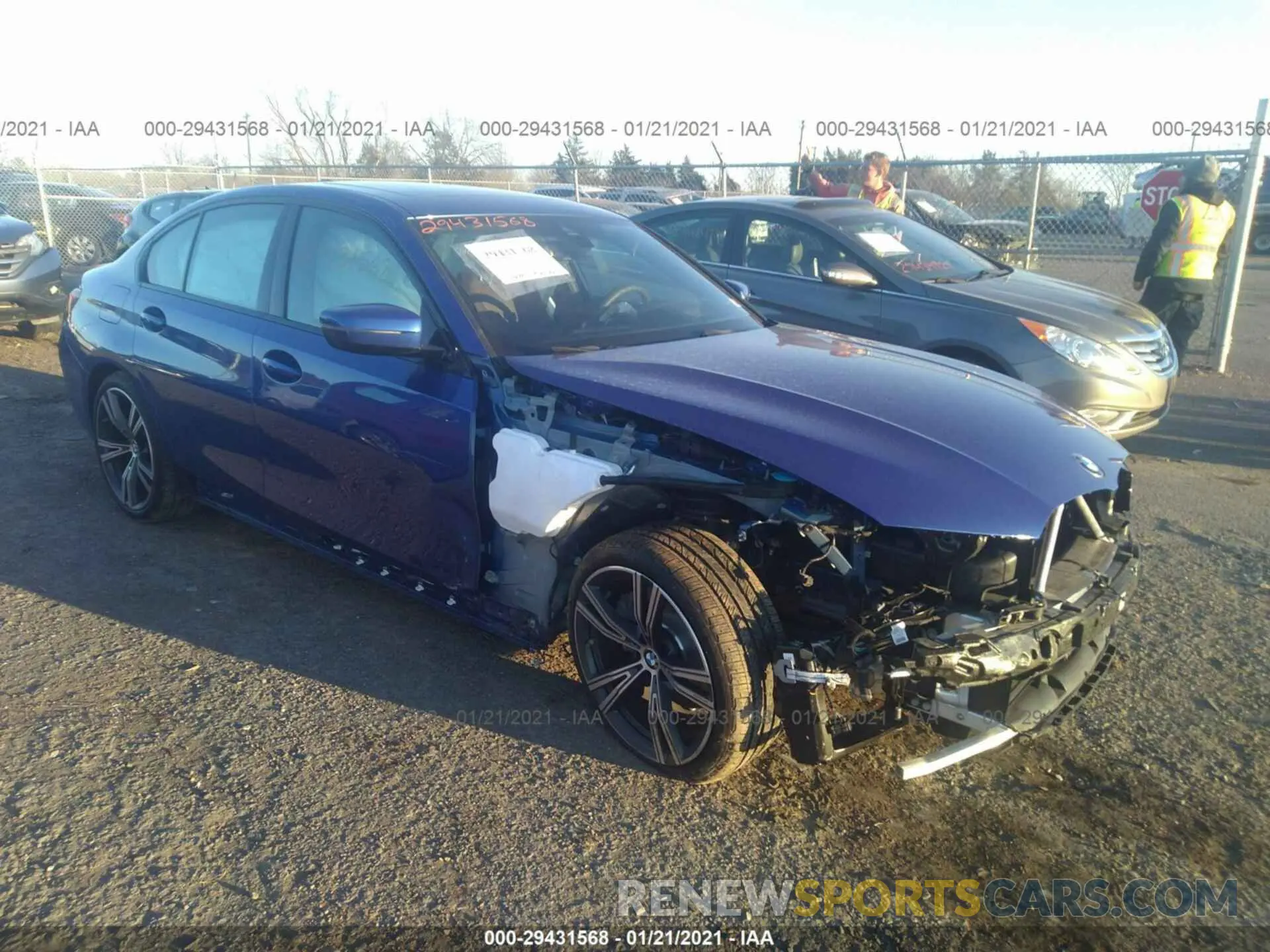 1 fotografías del automóvil dañado 3MW5R7J02L8B34065 BMW 3 SERIES 2020