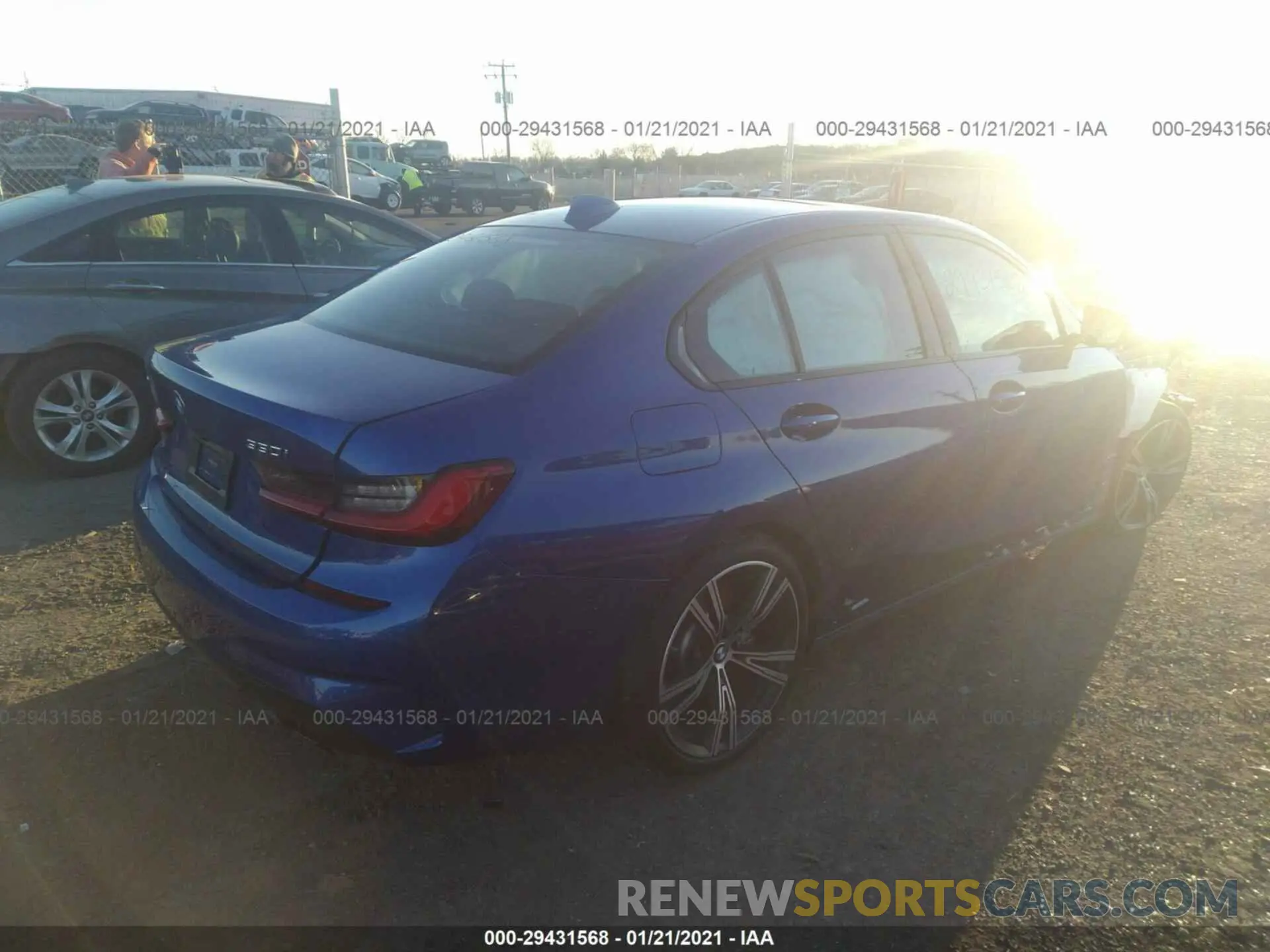 4 fotografías del automóvil dañado 3MW5R7J02L8B34065 BMW 3 SERIES 2020
