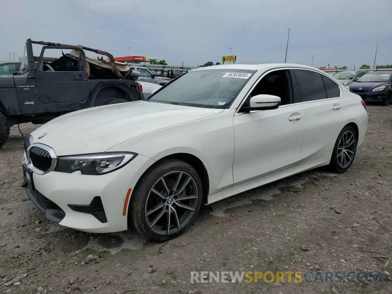 1 fotografías del automóvil dañado 3MW5R7J02L8B38844 BMW 3 SERIES 2020
