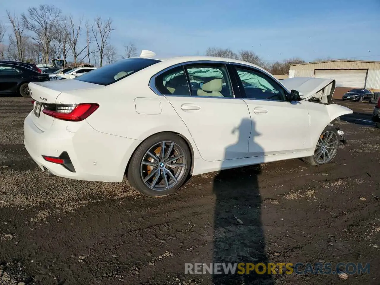 3 fotografías del automóvil dañado 3MW5R7J03L8B45138 BMW 3 SERIES 2020