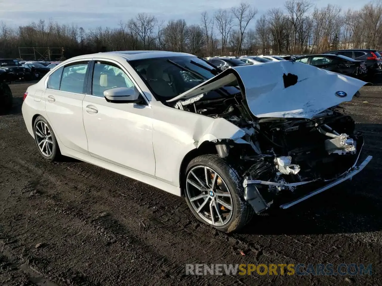 4 fotografías del automóvil dañado 3MW5R7J03L8B45138 BMW 3 SERIES 2020