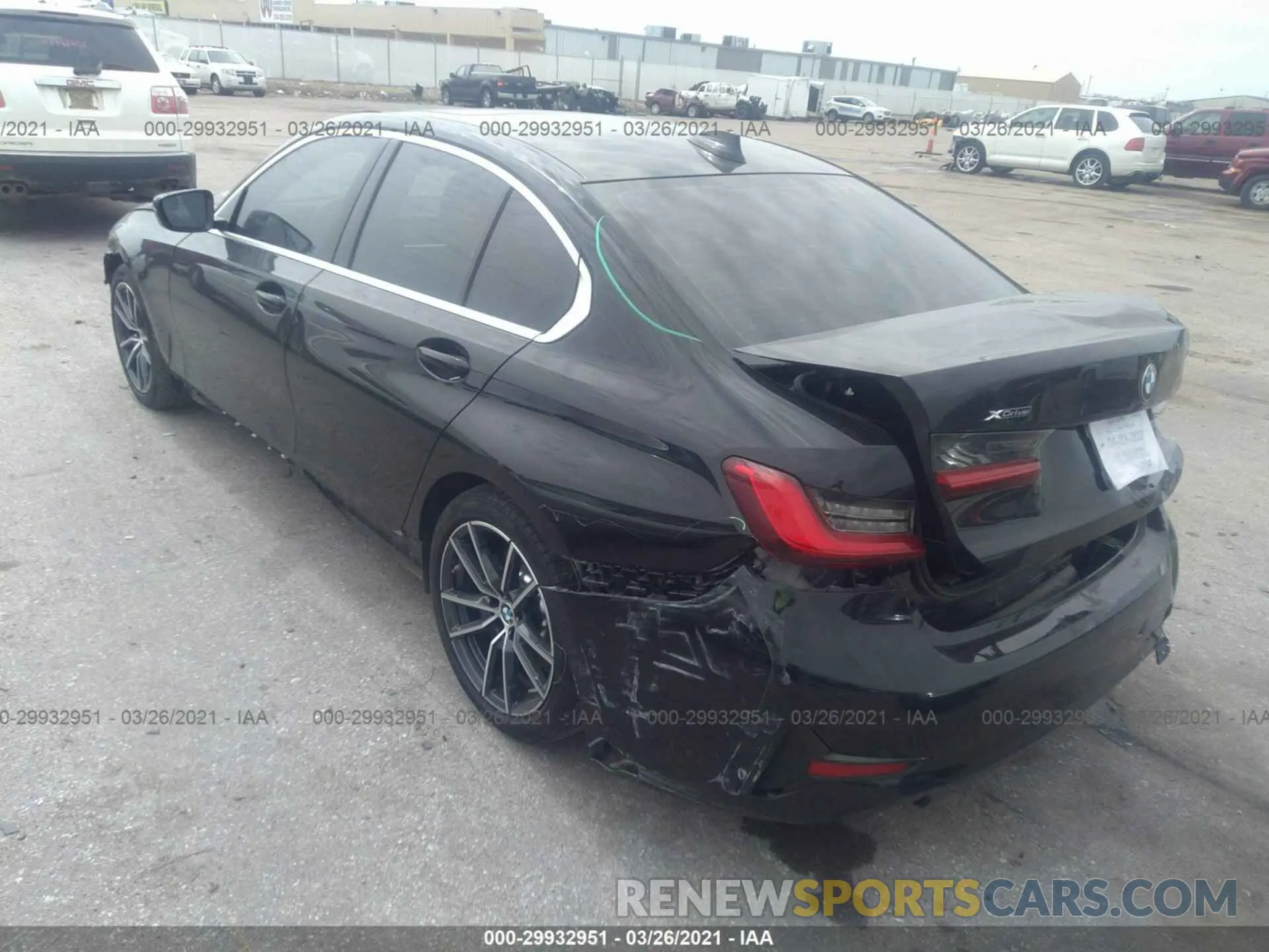 3 fotografías del automóvil dañado 3MW5R7J04L8B06266 BMW 3 SERIES 2020