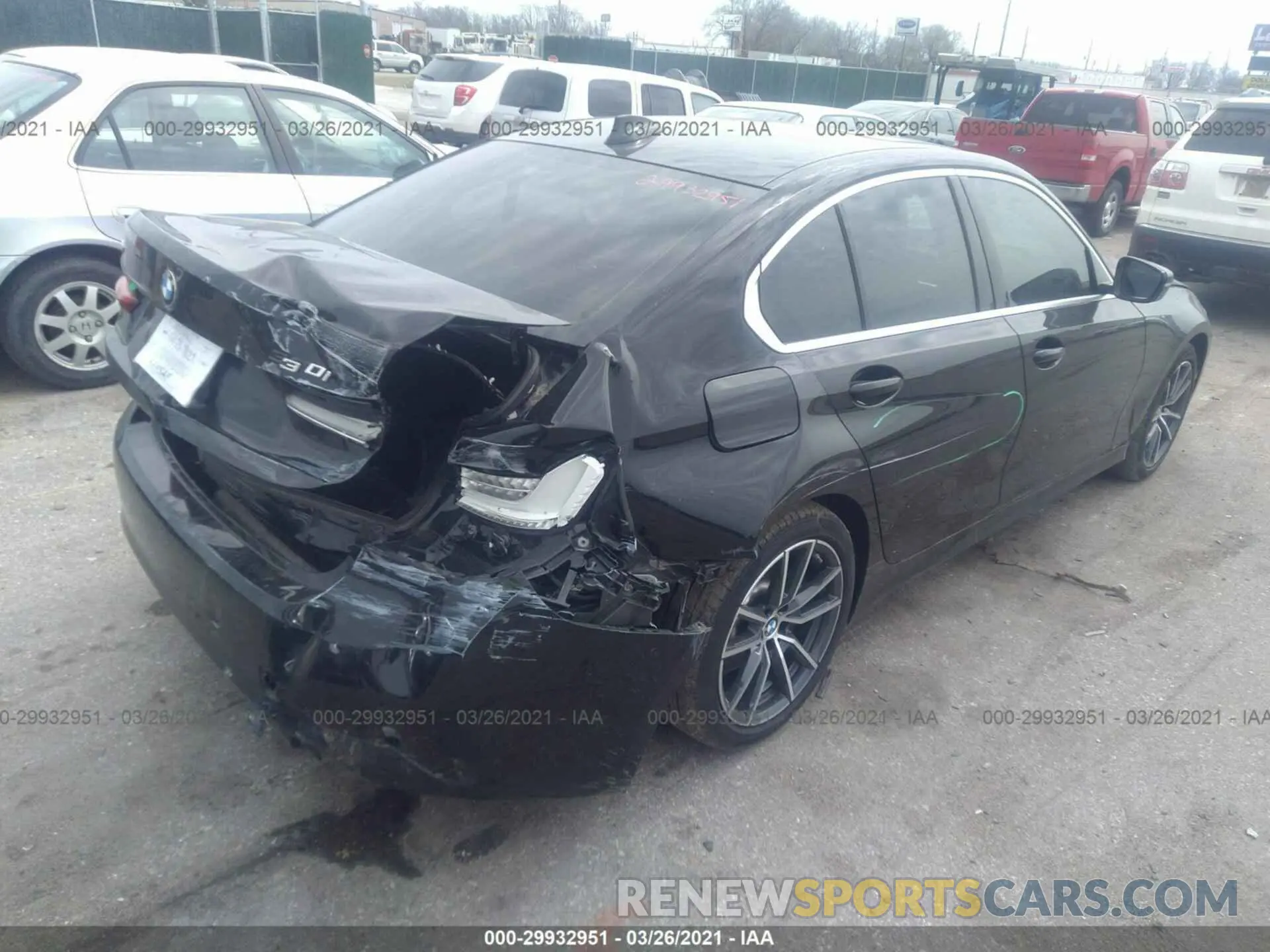 4 fotografías del automóvil dañado 3MW5R7J04L8B06266 BMW 3 SERIES 2020
