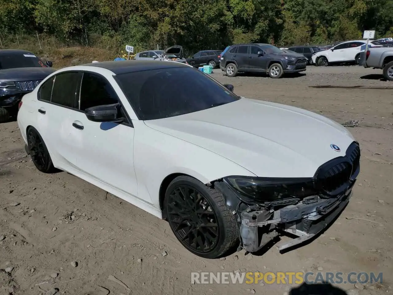 4 fotografías del automóvil dañado 3MW5R7J04L8B14559 BMW 3 SERIES 2020