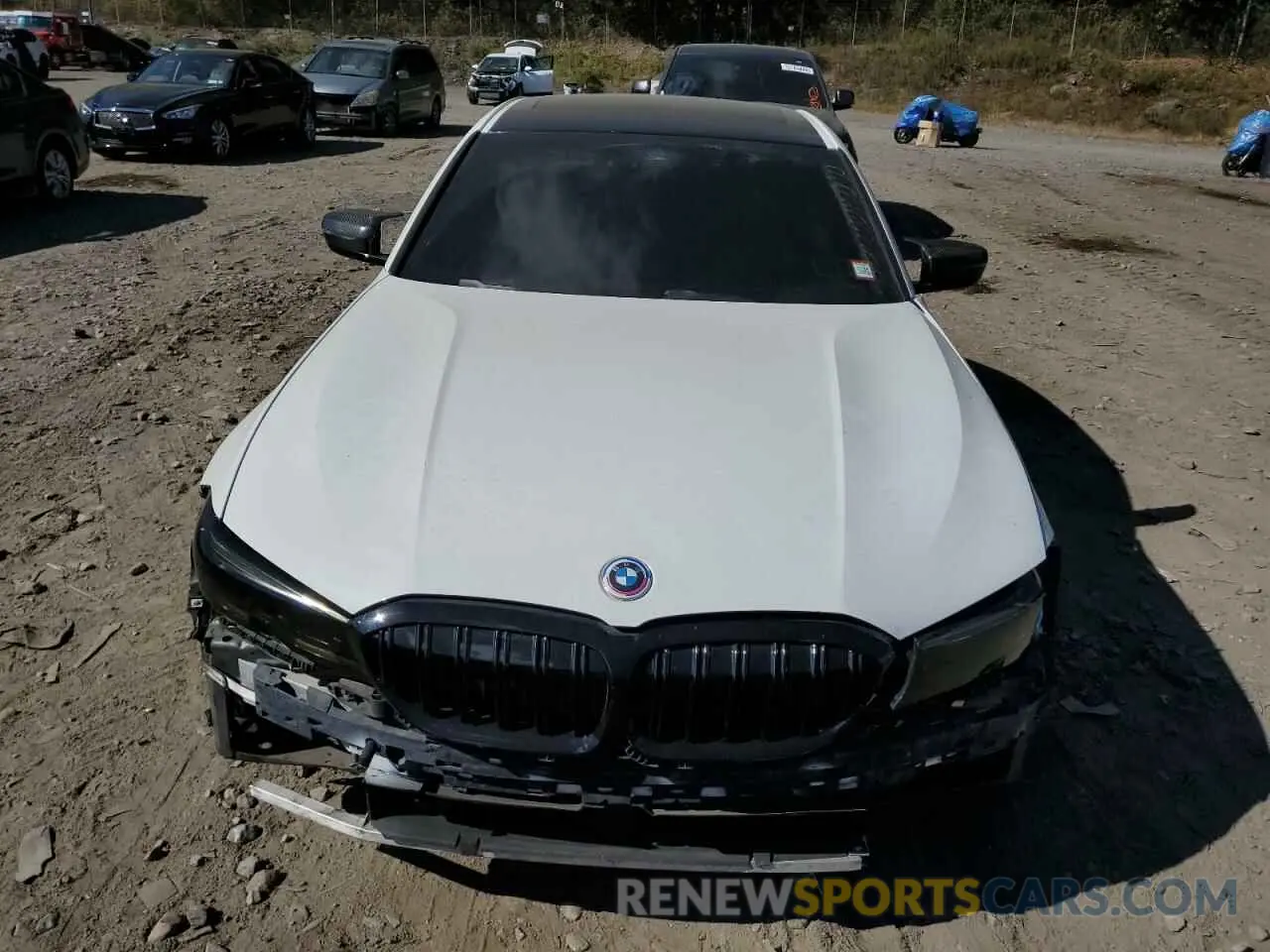 5 fotografías del automóvil dañado 3MW5R7J04L8B14559 BMW 3 SERIES 2020