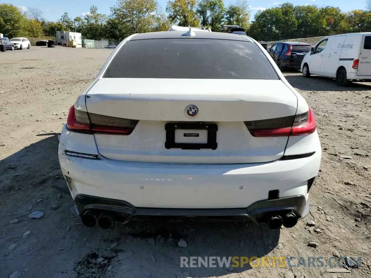 6 fotografías del automóvil dañado 3MW5R7J04L8B14559 BMW 3 SERIES 2020