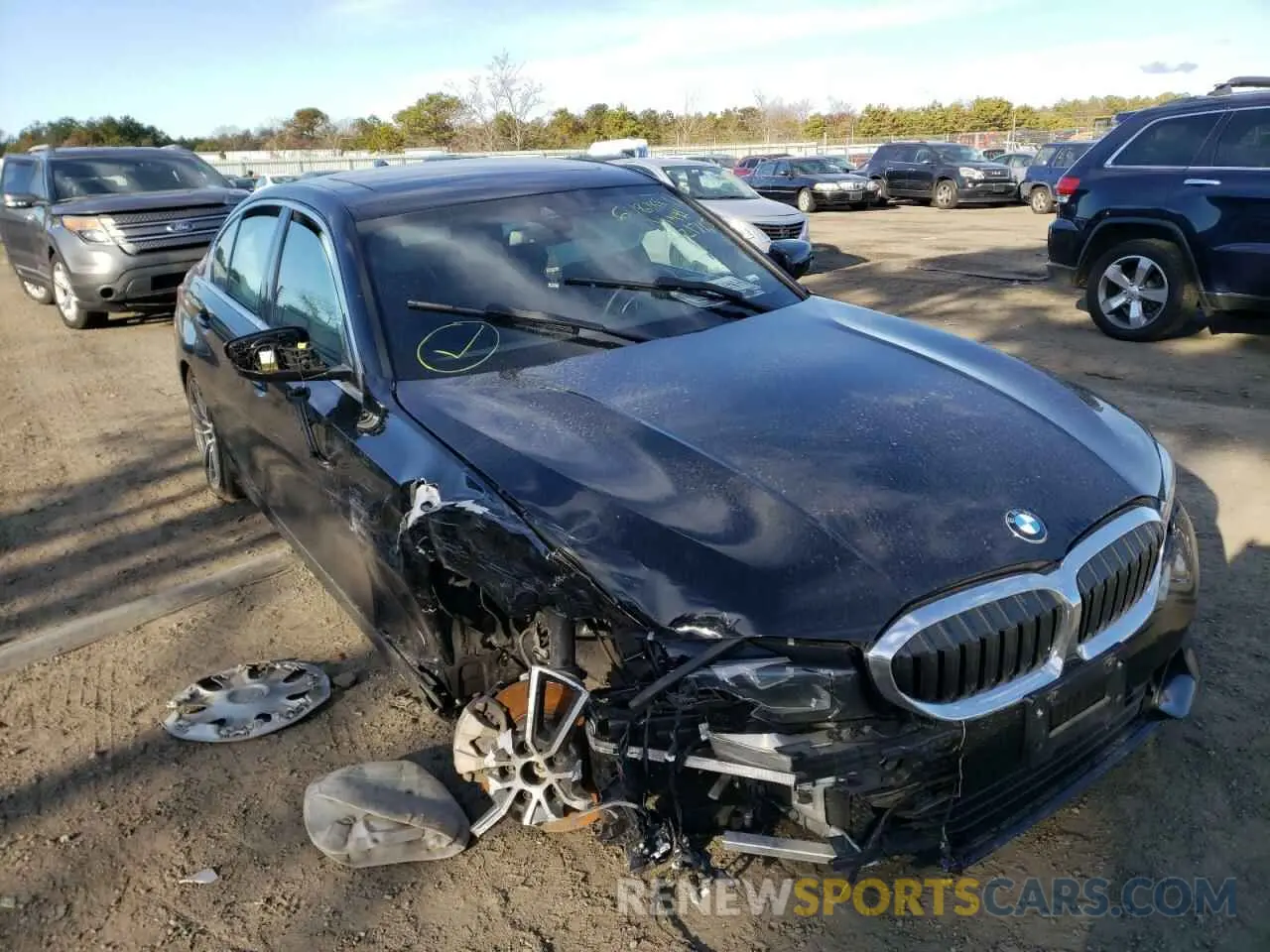 1 fotografías del automóvil dañado 3MW5R7J04L8B21785 BMW 3 SERIES 2020