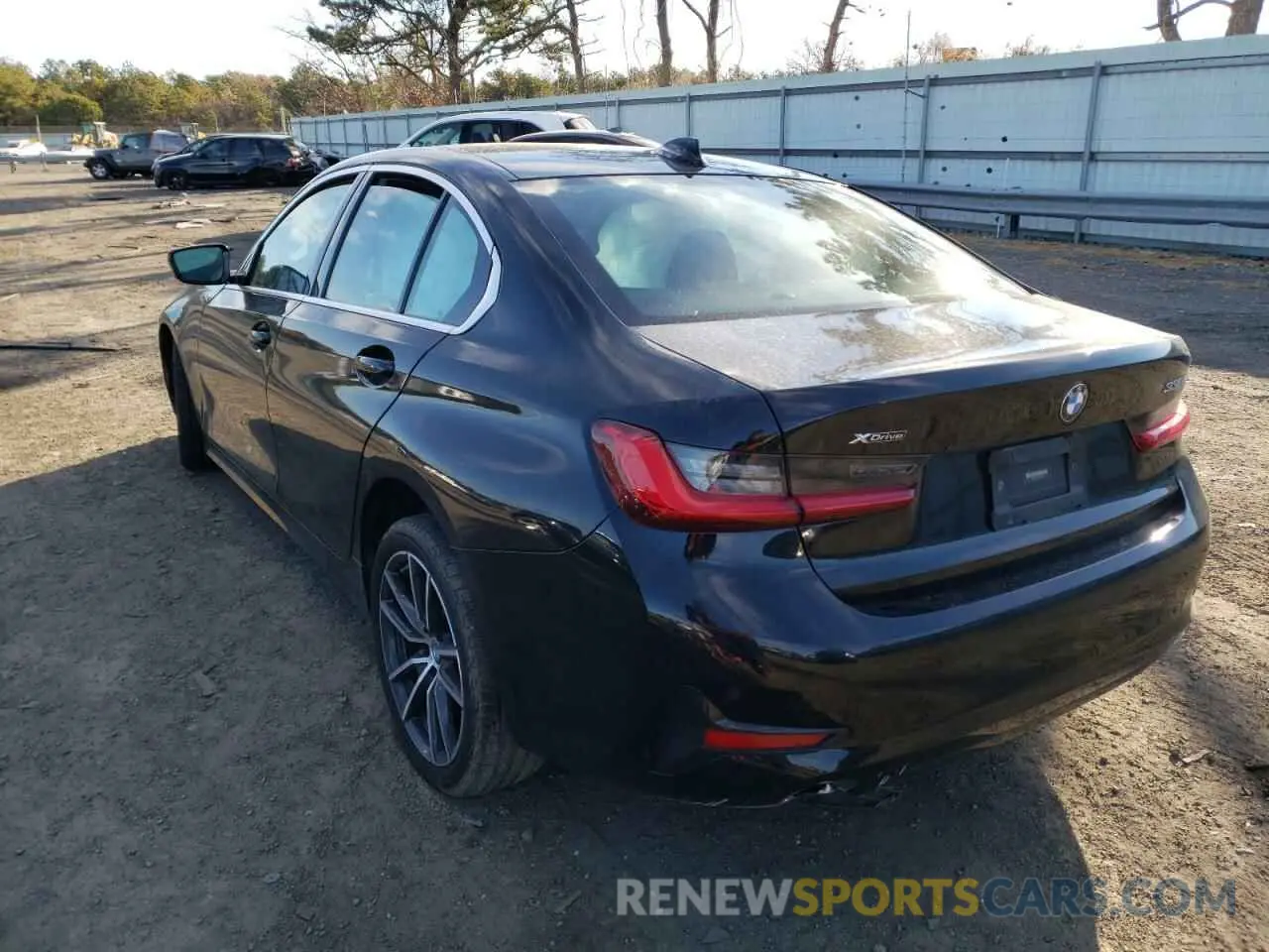 3 fotografías del automóvil dañado 3MW5R7J04L8B21785 BMW 3 SERIES 2020