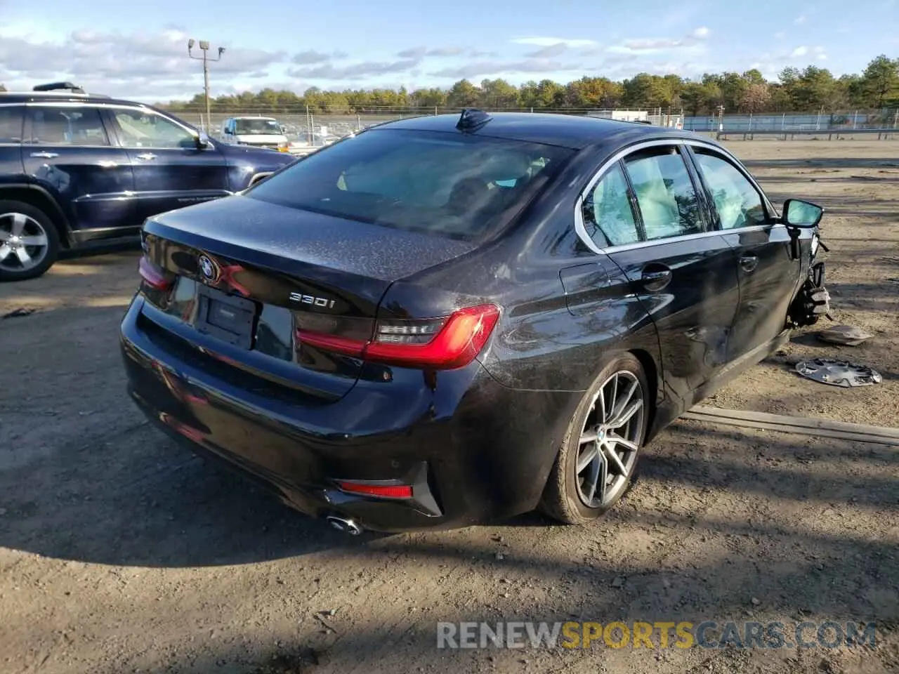 4 fotografías del automóvil dañado 3MW5R7J04L8B21785 BMW 3 SERIES 2020