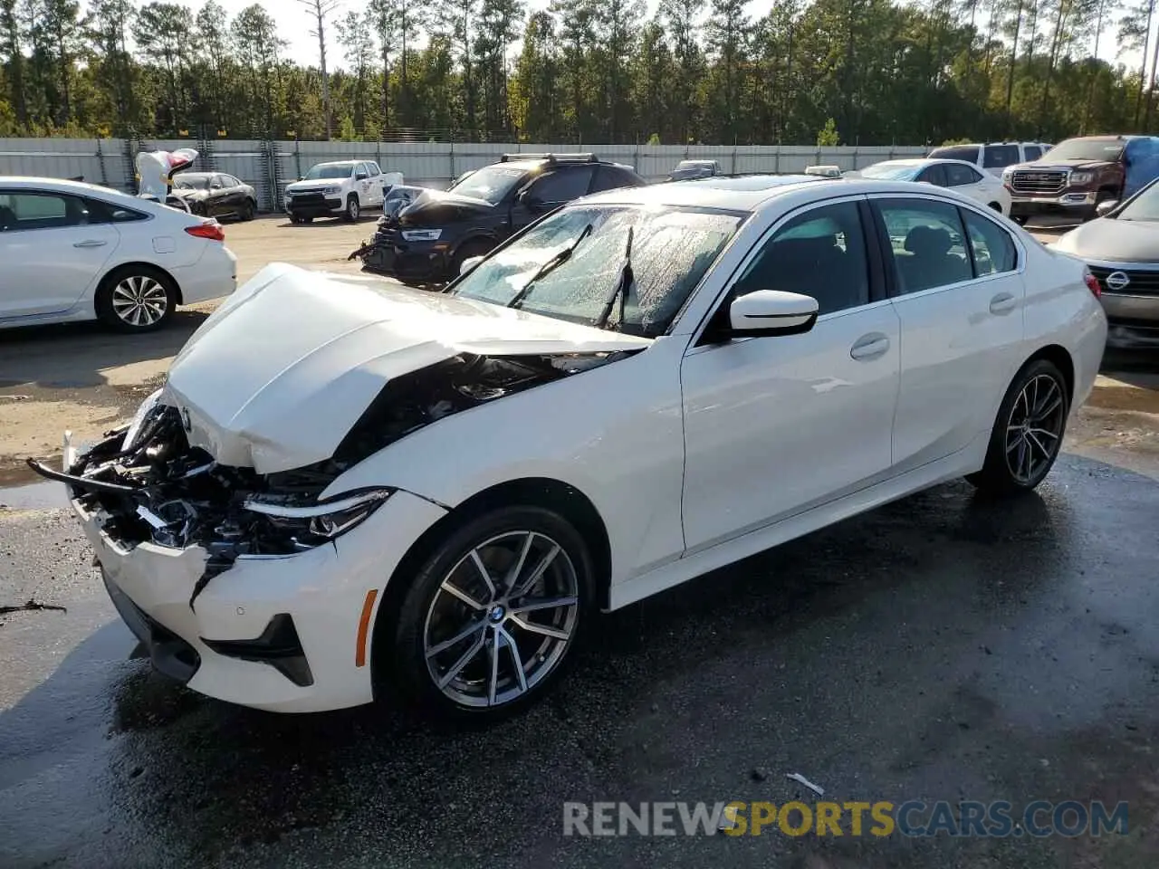 1 fotografías del automóvil dañado 3MW5R7J05L8B17910 BMW 3 SERIES 2020