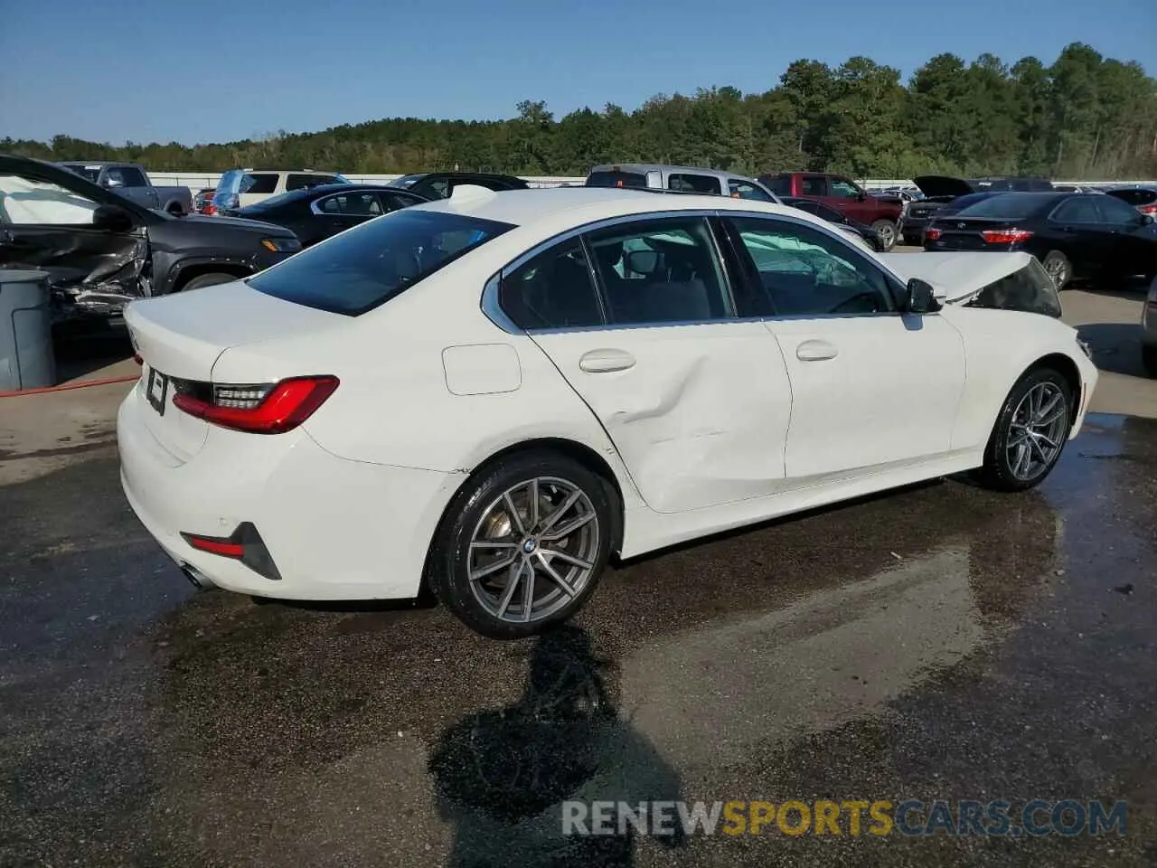 3 fotografías del automóvil dañado 3MW5R7J05L8B17910 BMW 3 SERIES 2020