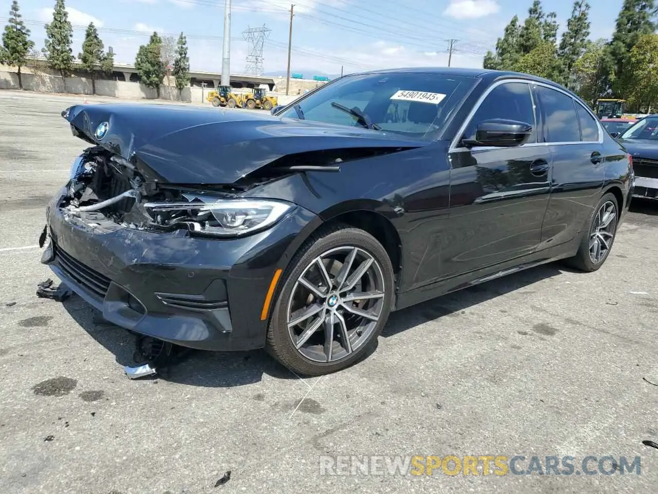 1 fotografías del automóvil dañado 3MW5R7J05L8B18216 BMW 3 SERIES 2020
