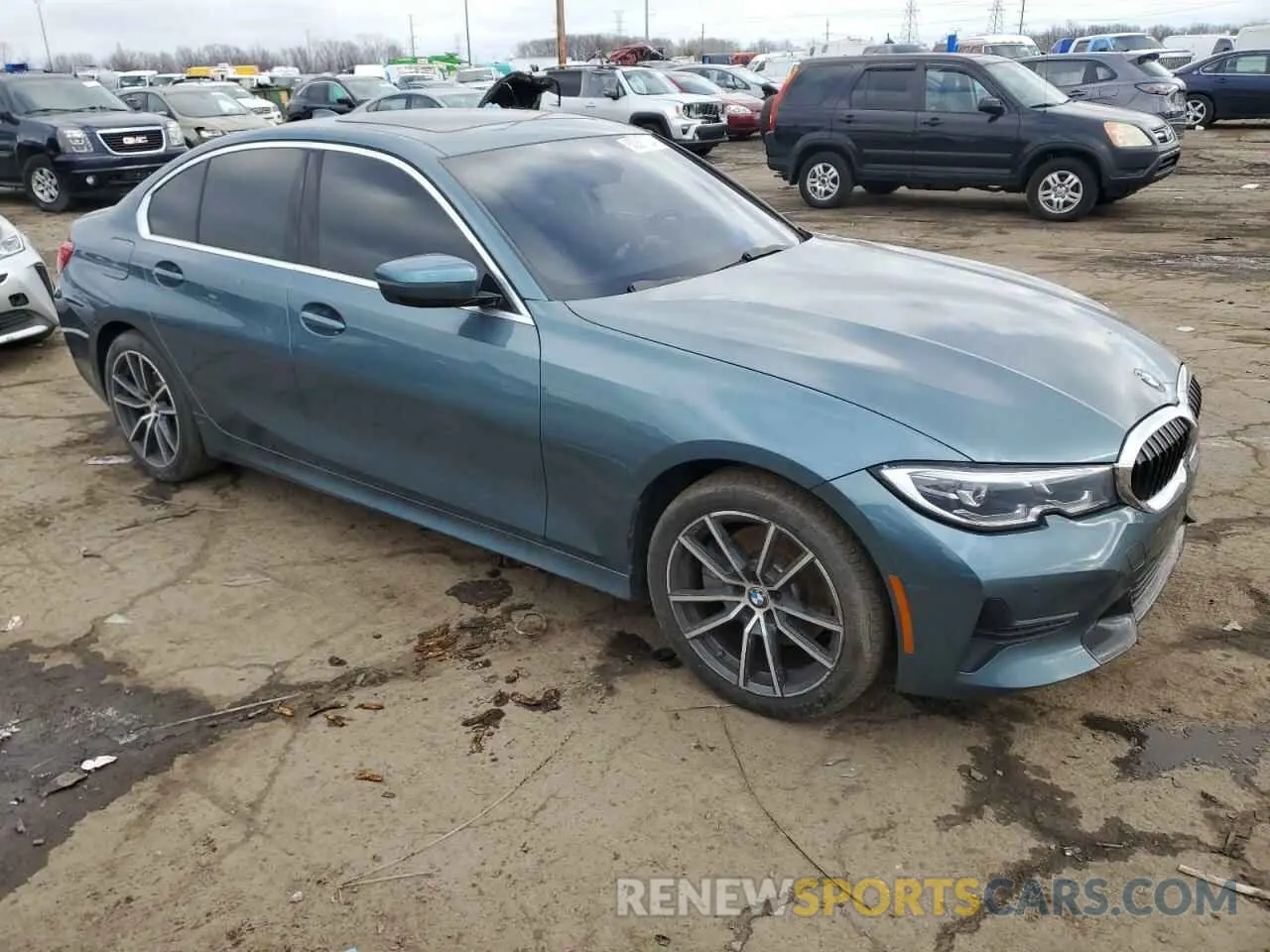 4 fotografías del automóvil dañado 3MW5R7J05L8B32469 BMW 3 SERIES 2020