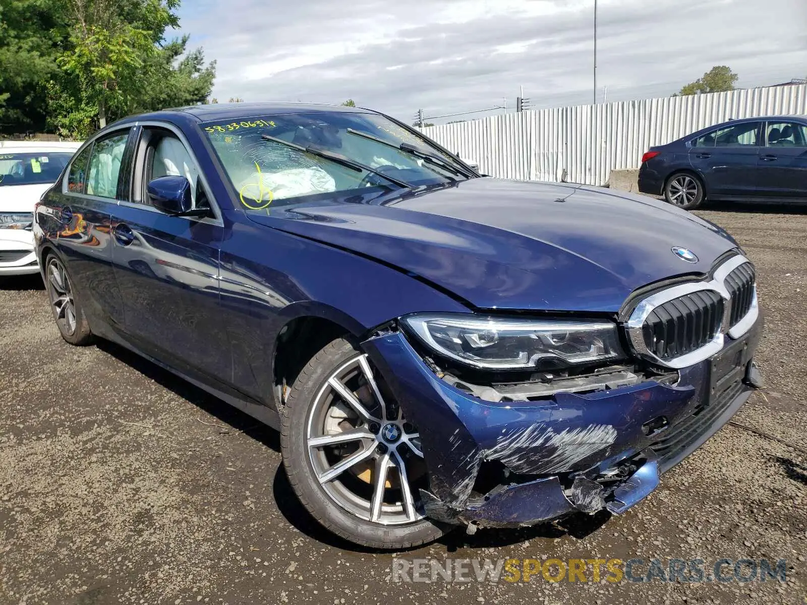 1 fotografías del automóvil dañado 3MW5R7J05L8B34058 BMW 3 SERIES 2020
