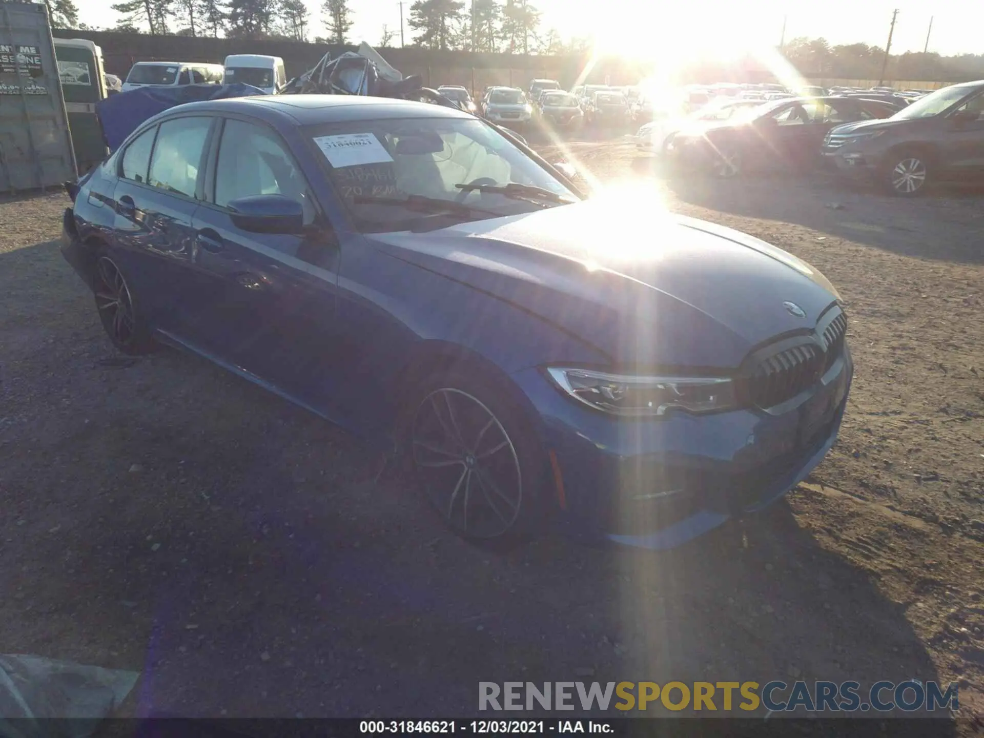 1 fotografías del automóvil dañado 3MW5R7J05L8B42015 BMW 3 SERIES 2020