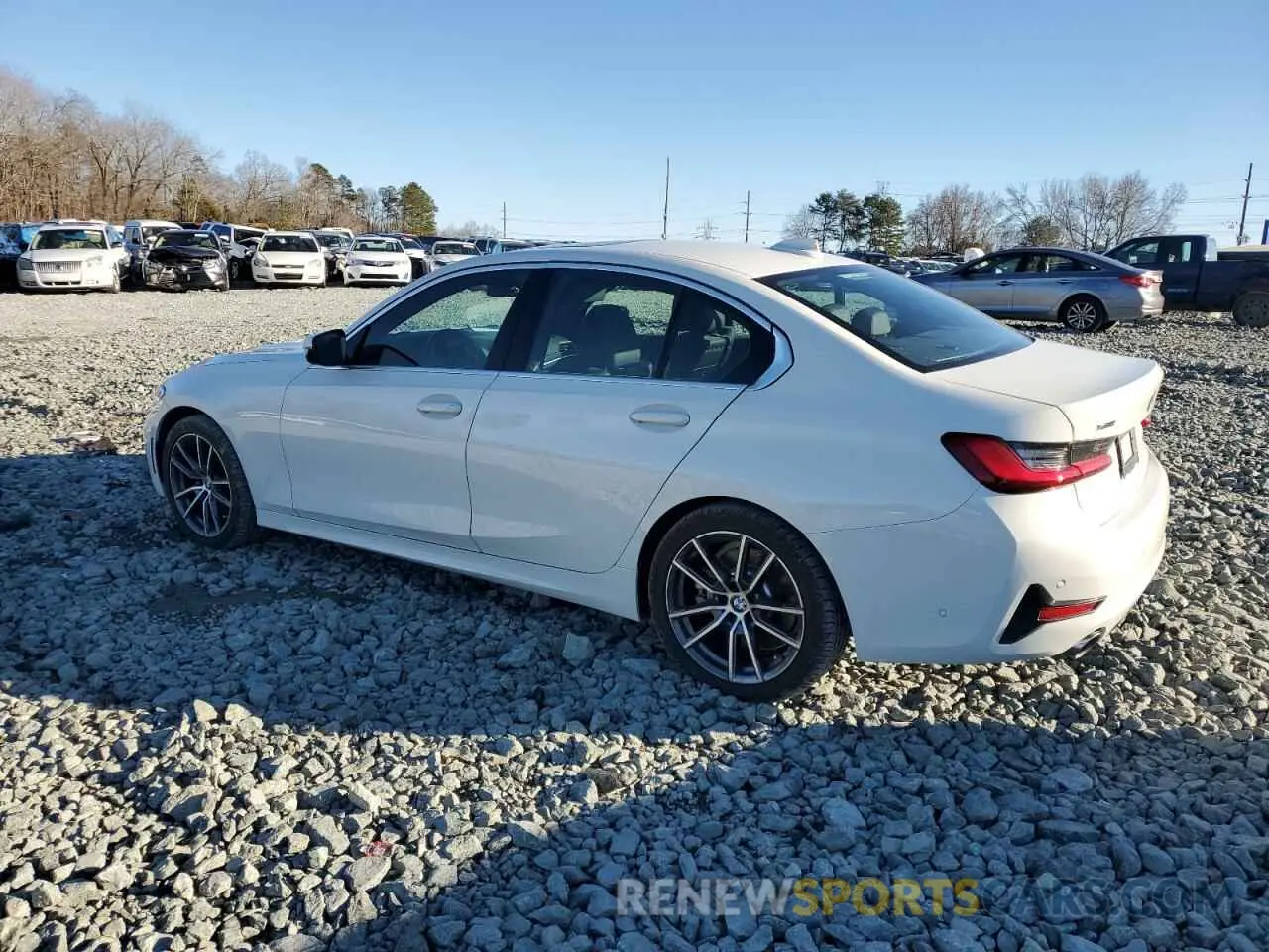 2 fotografías del automóvil dañado 3MW5R7J06L8B03661 BMW 3 SERIES 2020