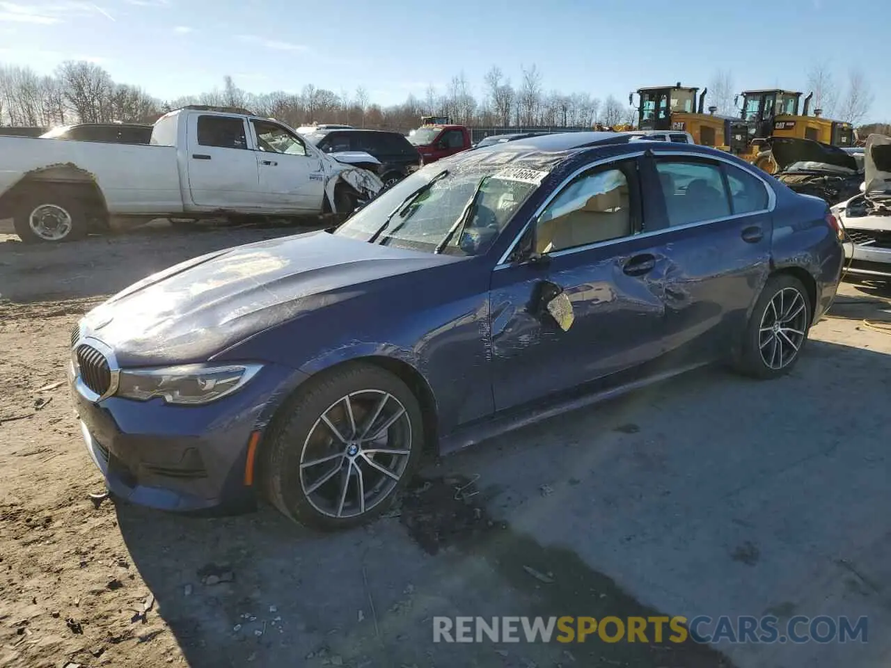 1 fotografías del automóvil dañado 3MW5R7J06L8B11338 BMW 3 SERIES 2020