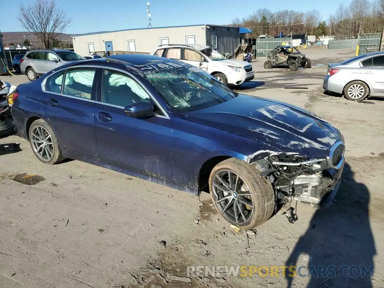 4 fotografías del automóvil dañado 3MW5R7J06L8B11338 BMW 3 SERIES 2020