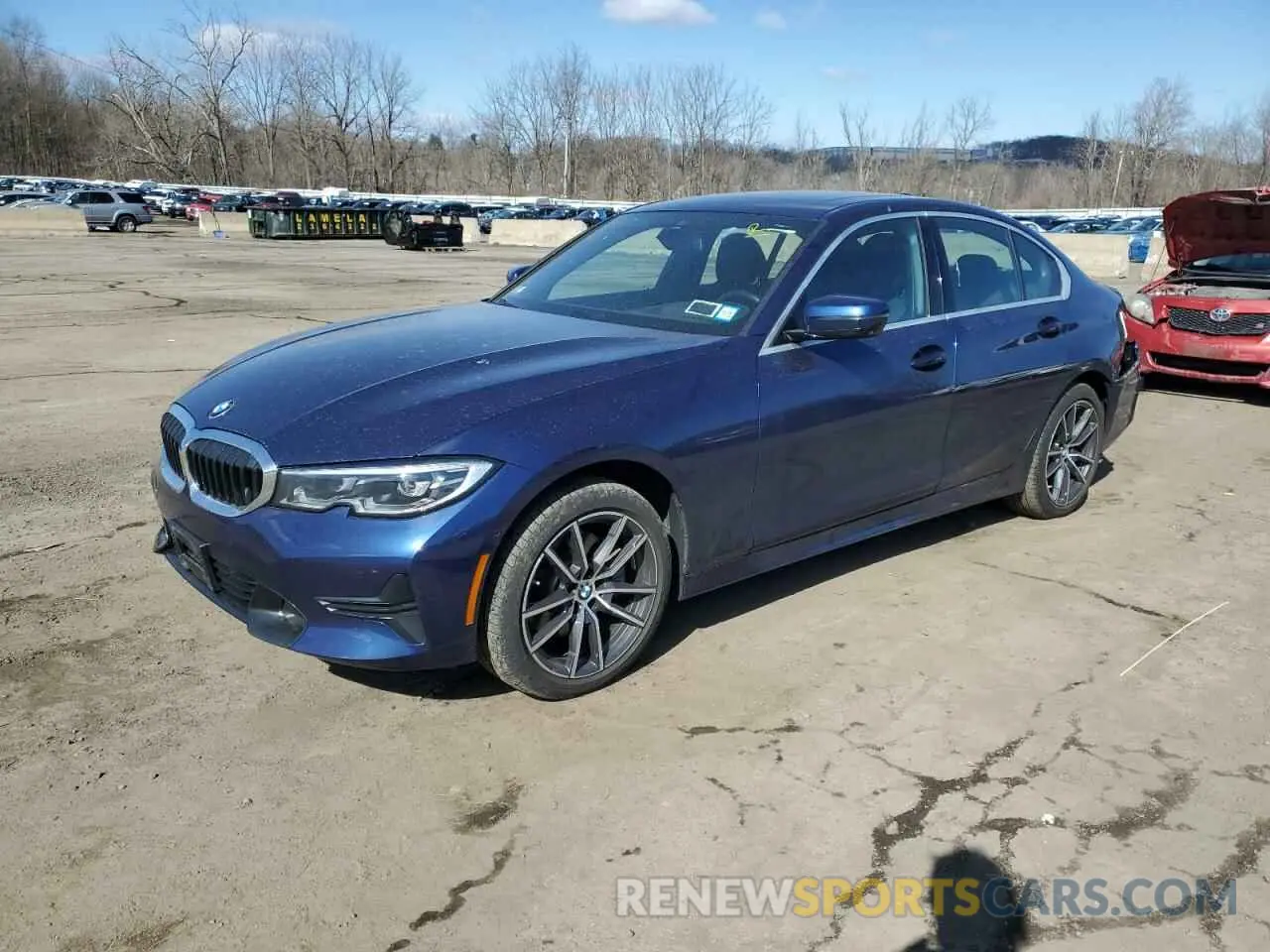 1 fotografías del automóvil dañado 3MW5R7J06L8B11601 BMW 3 SERIES 2020