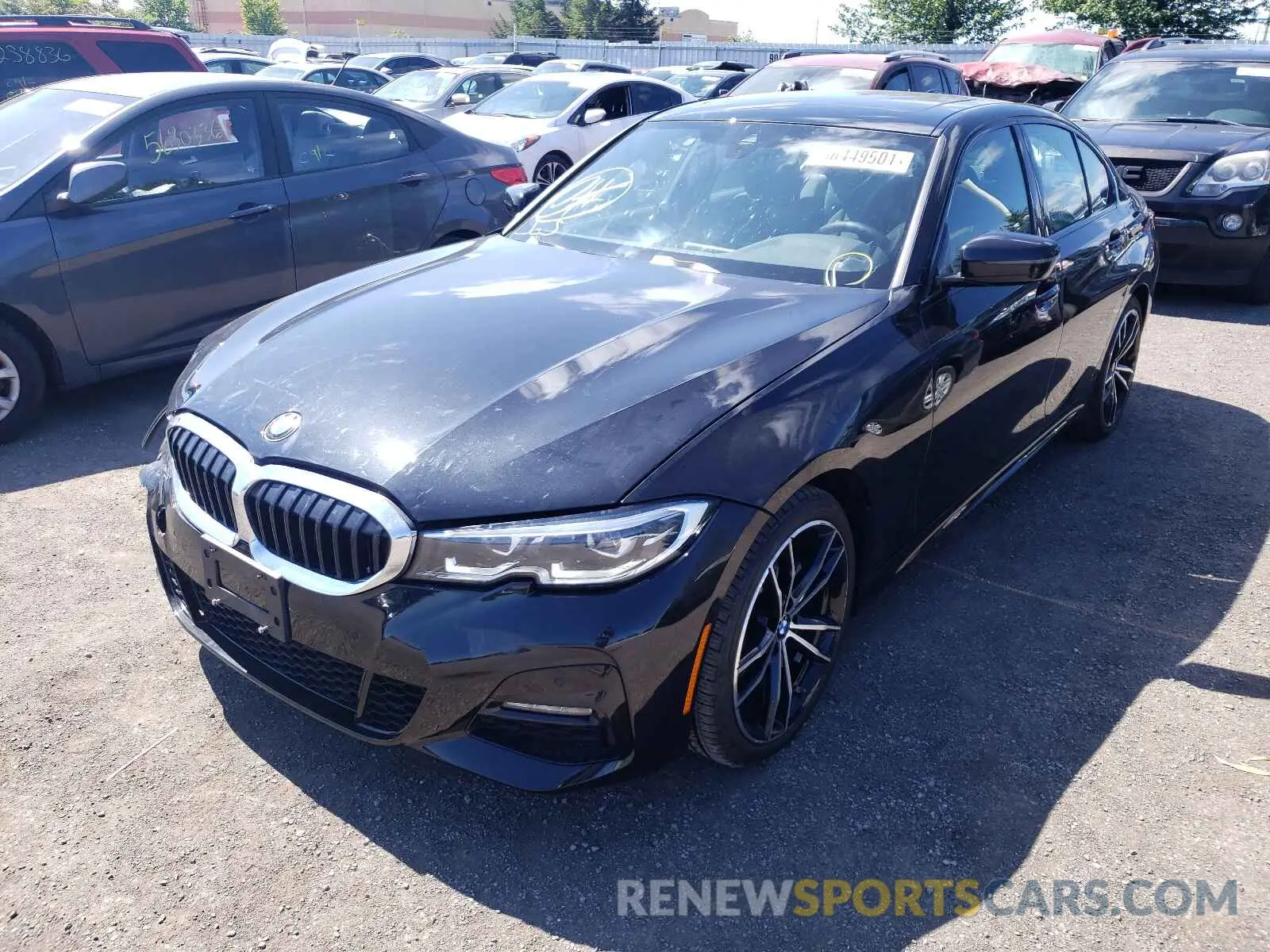 2 fotografías del automóvil dañado 3MW5R7J06L8B17074 BMW 3 SERIES 2020