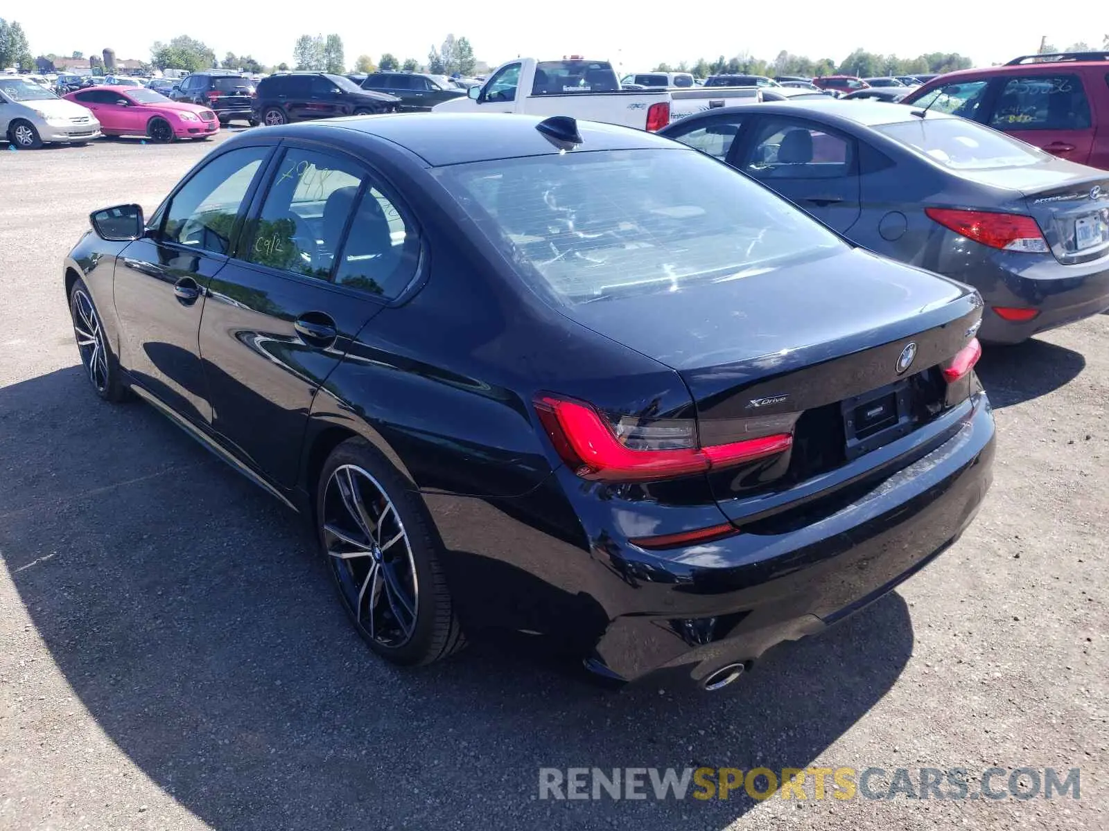 3 fotografías del automóvil dañado 3MW5R7J06L8B17074 BMW 3 SERIES 2020