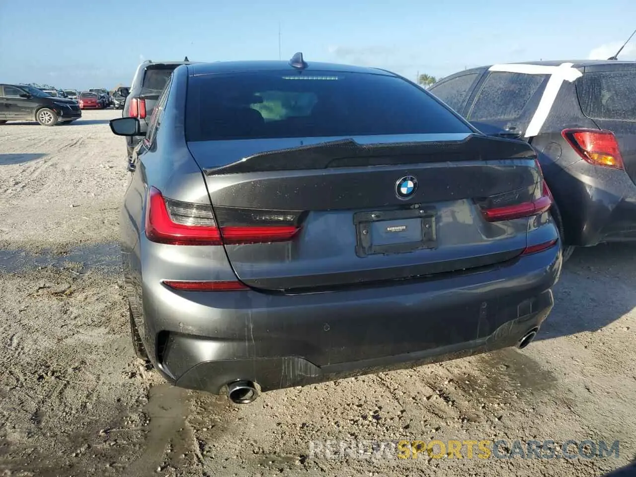 6 fotografías del automóvil dañado 3MW5R7J06L8B37647 BMW 3 SERIES 2020