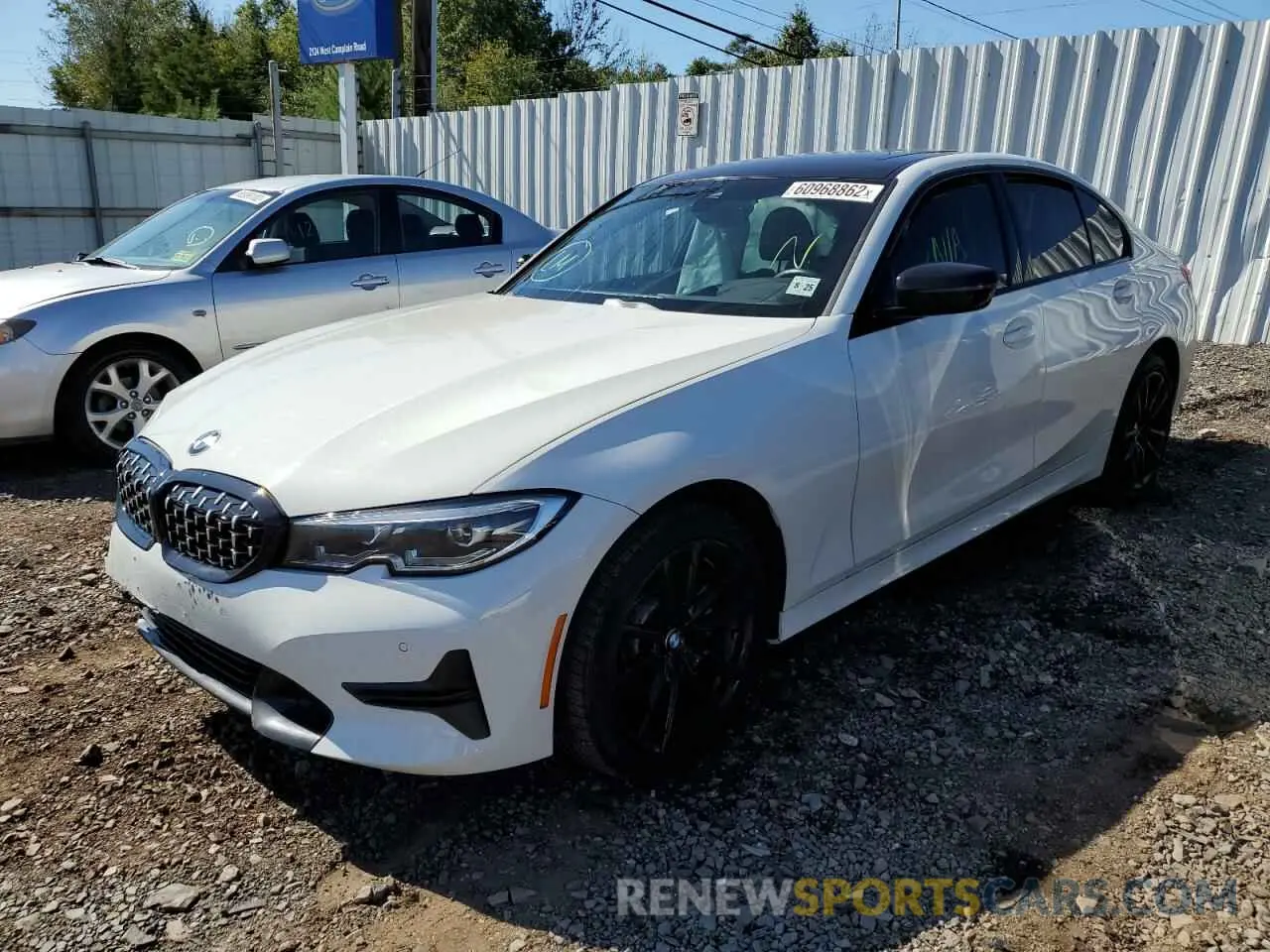 2 fotografías del automóvil dañado 3MW5R7J07L8B10506 BMW 3 SERIES 2020