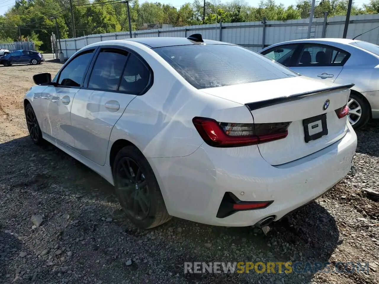 3 fotografías del automóvil dañado 3MW5R7J07L8B10506 BMW 3 SERIES 2020
