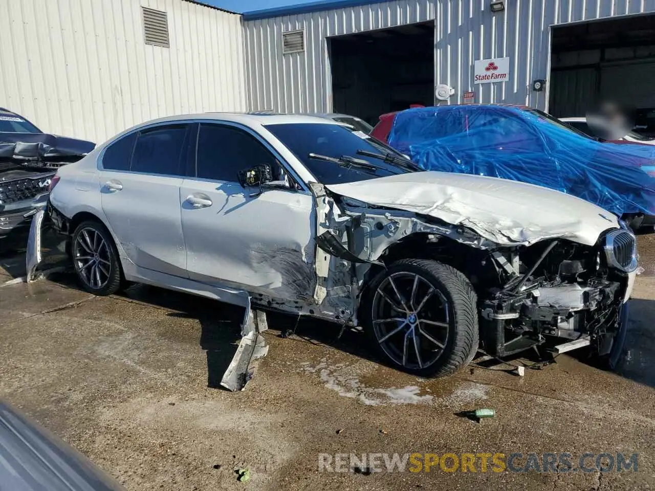 4 fotografías del automóvil dañado 3MW5R7J08L8B24138 BMW 3 SERIES 2020