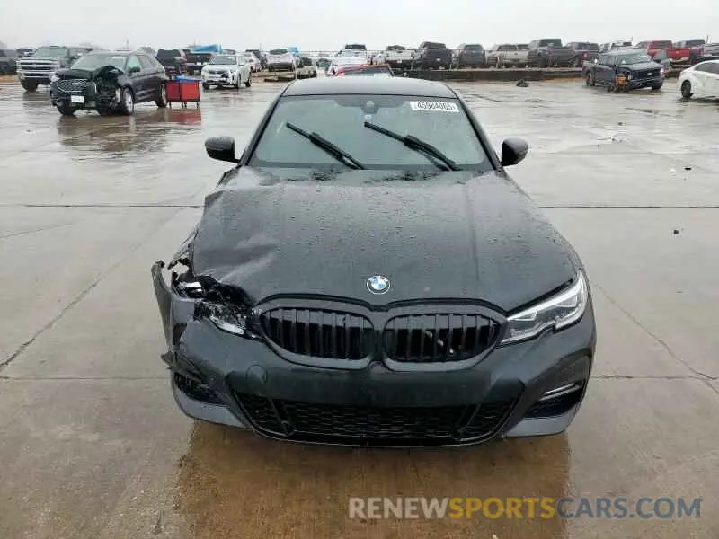 5 fotografías del automóvil dañado 3MW5R7J08L8B41618 BMW 3 SERIES 2020