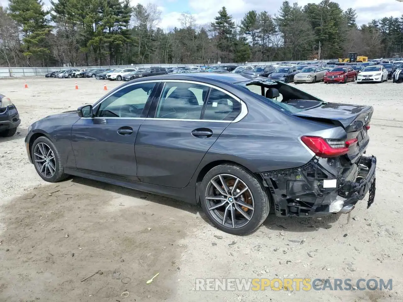 2 fotografías del automóvil dañado 3MW5R7J0XL8B12945 BMW 3 SERIES 2020