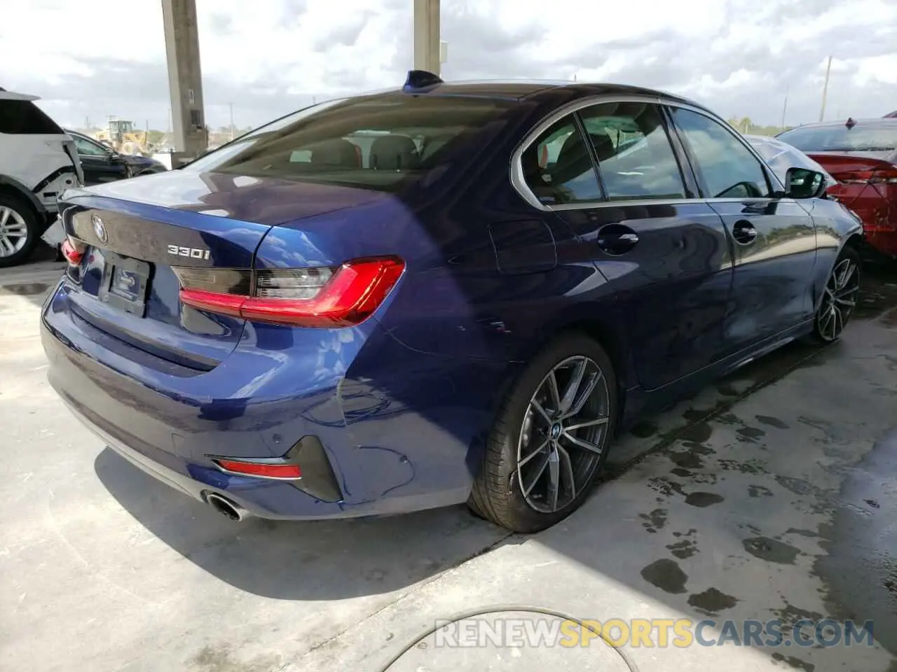 4 fotografías del automóvil dañado 3MW5R7J0XL8B20138 BMW 3 SERIES 2020