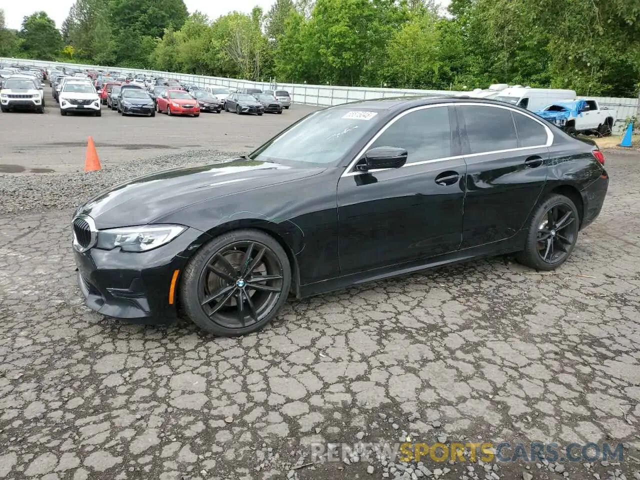 1 fotografías del automóvil dañado 3MW5R7J0XL8B33536 BMW 3 SERIES 2020